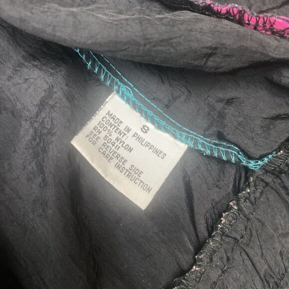 Vintage Windbreaker Women Large Forteza Colorblock Retro Nylon Parachute 80s - Picture 6 of 16